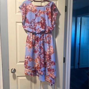 Soma V-Back Cherry Blossom Elastic Waist Dress
